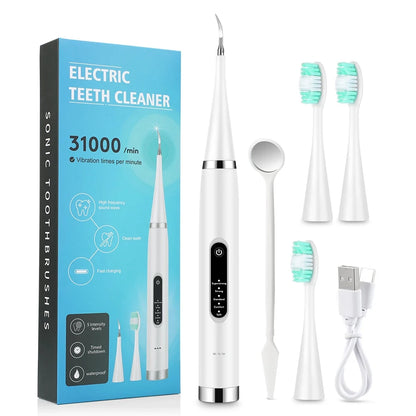 High-Frequency Sonic Electric Teeth Cleaner – Whitening, Plaque & Tartar Removal for a Brighter, Healthier Smile