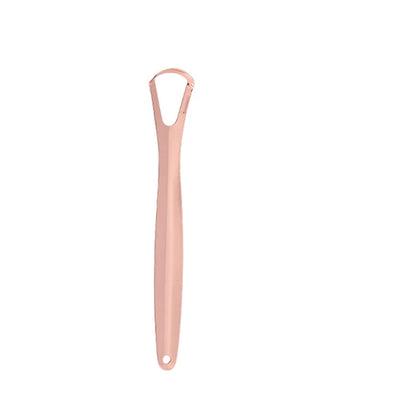 Stainless Steel Tongue Scraper in rose gold